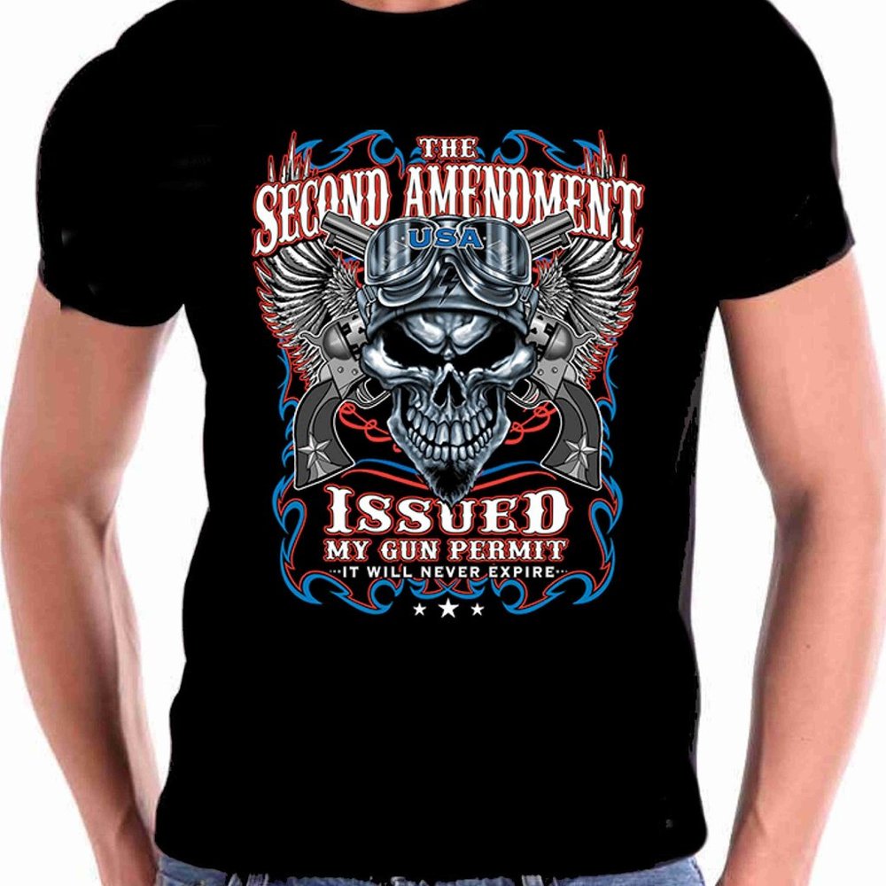 2nd Amendment Issued My Gun Permit T shirt Patriotic